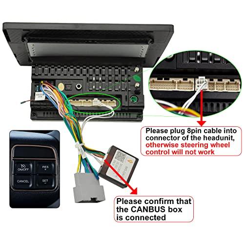 IYING IYING 10 Inch Car Stereo Radio Wireless CarPlay Android Auto 4GB+64GB 8-Core 1280x720 Touch Screen Android 10 for Jeep Wrangler 2011-2014 AM/FM WiFi Bluetooth GPS Navigation in-Dash Car Multimedia