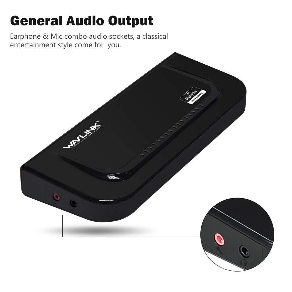 WAVLINK Wavlink Universal Docking Station Laptop USB 3.0 Dock with Dual Video Display Outputs HDMI/DVI/VGA up to 2048 x 1152,Gigabit Ethernet,6 USB Ports,Audio Output/Input for Laptop,Ultrabook and PCs