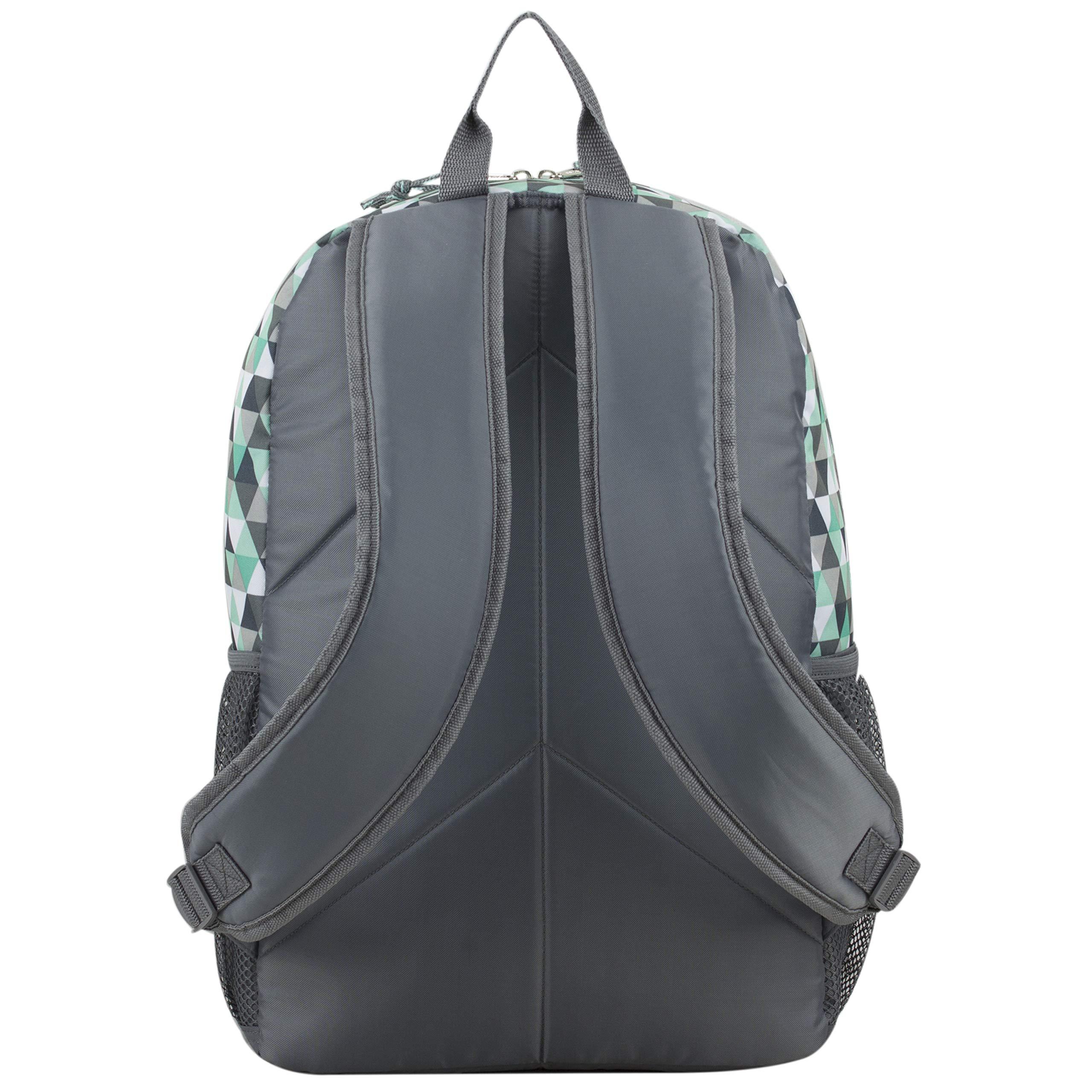 Eastsport Eastsport Laptop Backpack, Multipurpose Casual Daypack, Triple Compartments Bookbag for College, Hiking, Work, 18 Inches, Mint Blue