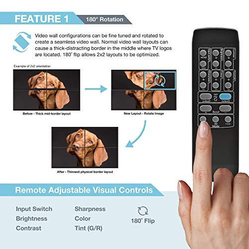 Expert Connect Expert Connect 2x2 Video Wall Controller | 1080p, HDMI 1.4, HDCP1.4 Compliant | HDMI & DVI Inputs; HDMI Outputs | 8 Display Modes - 2x2, 1x2, 1x3, 1x4, 2x1, 3x1, 4x1 | Cascading - 2x4, 2x8
