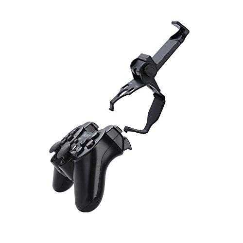 Megadream PS3 Controller Android Phone Mount, Megadream 180 Degree Adjustable Android Smartphone Game Clip Bracket Holder for Playstation PS3, Samsung Galaxy, HTC One, LG, Sony Xperia, Moto with D-pad Cap