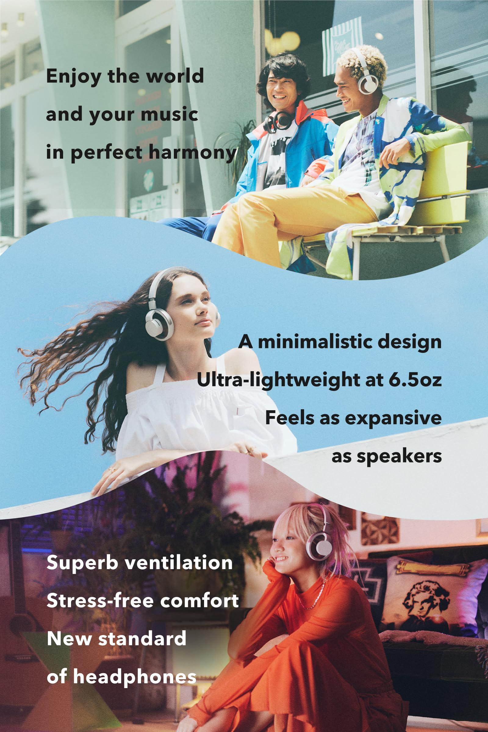 nwm nwm ONE Wireless Open-Ear Headphones | Prevents Sound Leakage with PSZ Technology (Bone Conduction Alternative) | Bluetooth 5.3 | Multipoint | 20-Hour Battery Life with Microphone | Light Gray