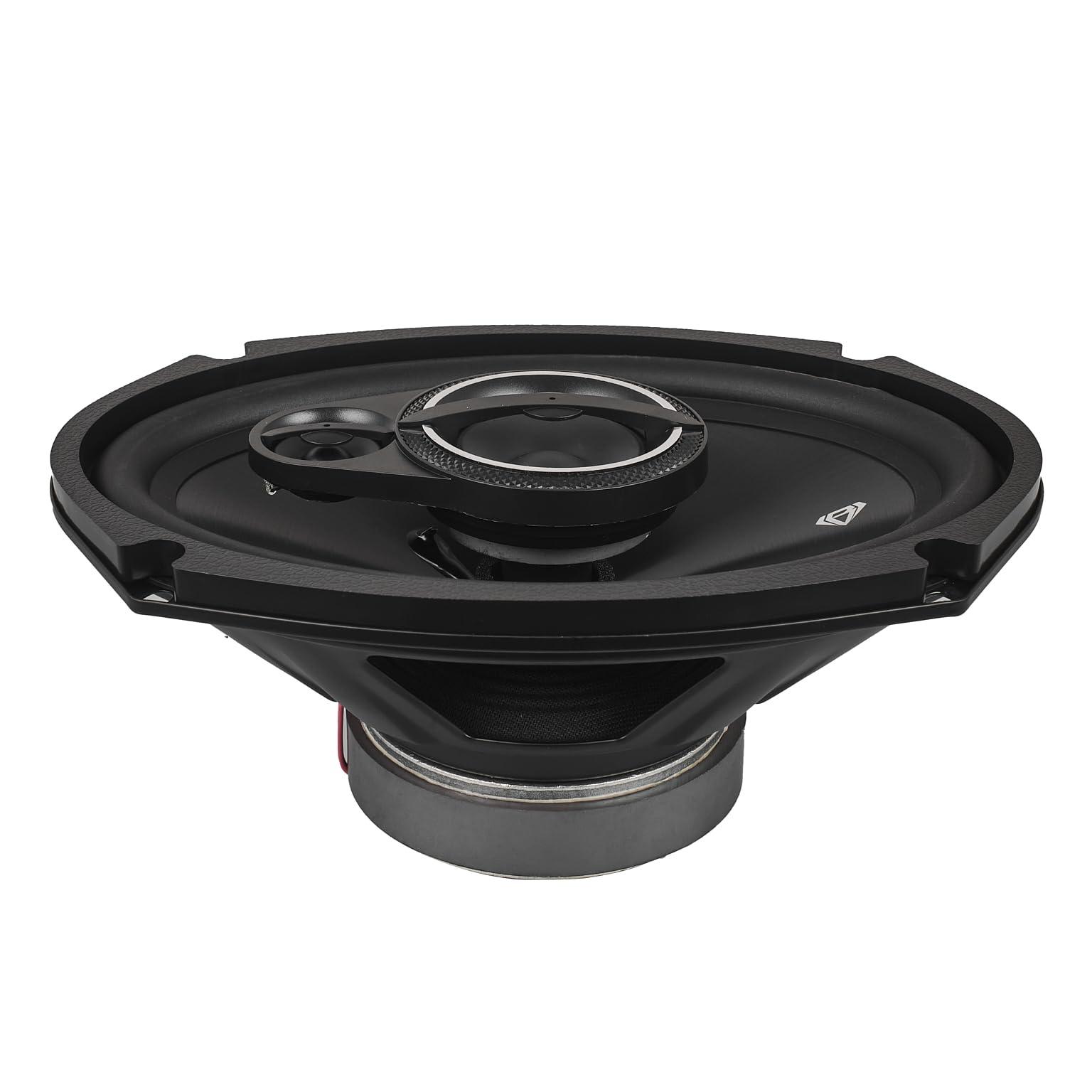 BLACK DIAMOND BLACK DIAMOND DIA-69.3 6 x 9 Coaxial Car Speakers 3 -Way 270 Watts 4-Ohm Car Audio Stereo System 6x9 Speakers - Removable Grill Included (Sold in Pairs)