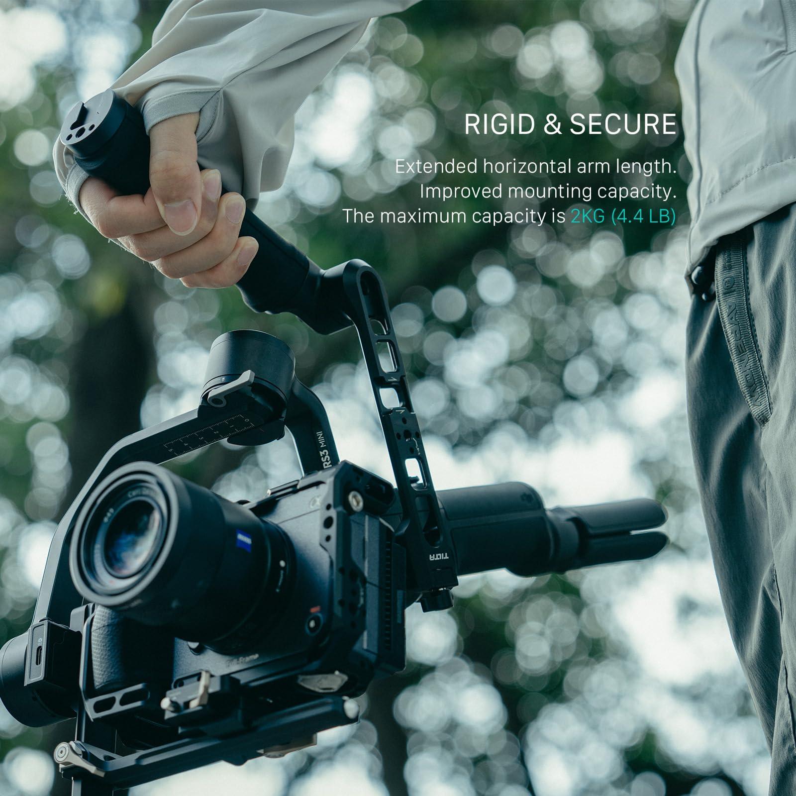 Tilta Tilta Extended Arm for RS3 Mini | Custom Designed | Lower Center of Gravity | ROTATABLE BASEPLATE | Extended ARM | Lightweight & Durable |TGA-RS3M-EA