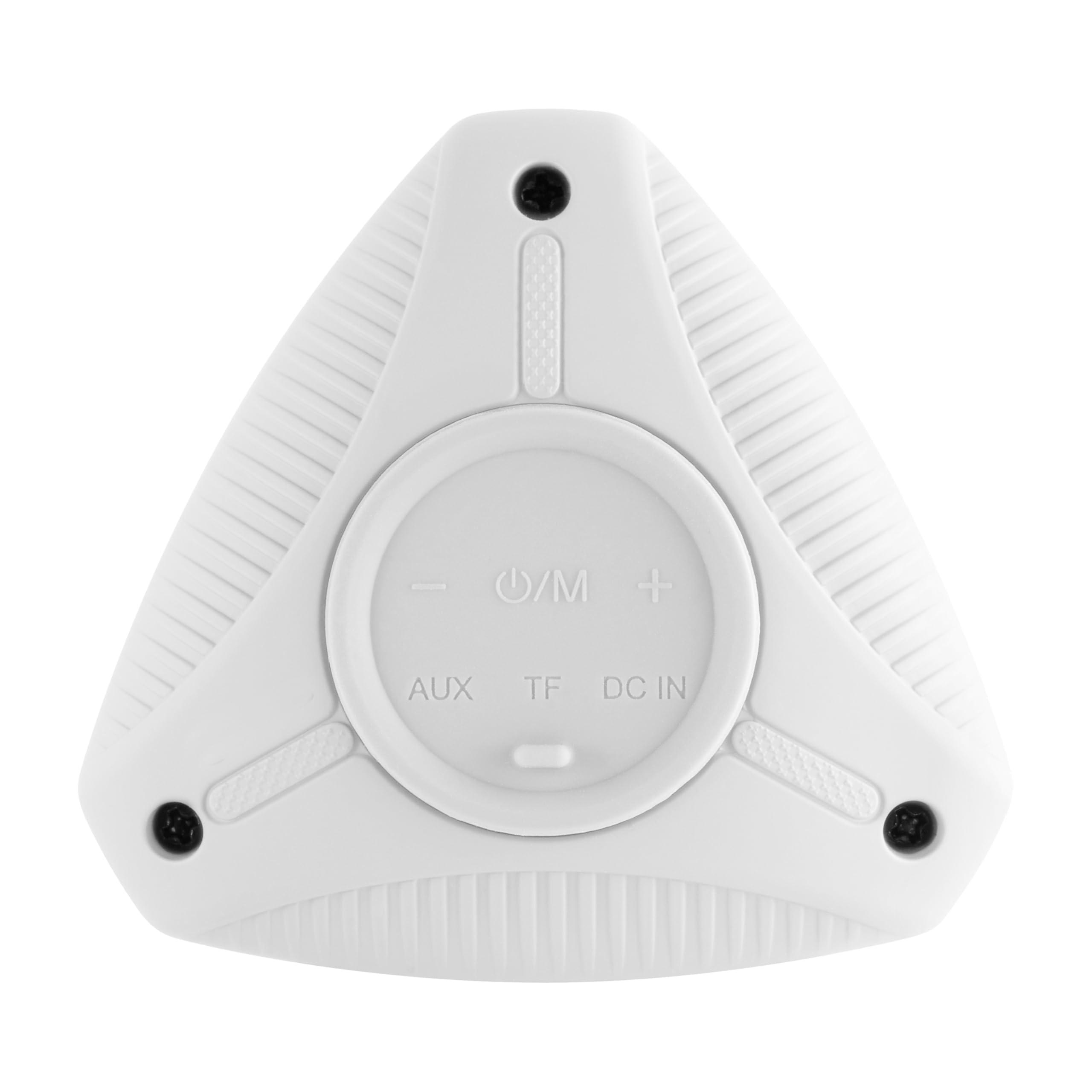 Supersonic Supersonic SC-1450IPX Water Resistant Portable Bluetooth TWS Speaker, IPX6 Water Resistant, Secure Pairing, Micro SD Card Slot, 3.5mm Input, Rechargeable, Convenient Wrist Band (White)