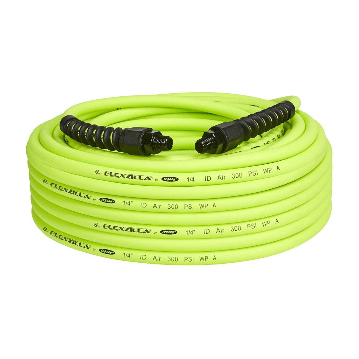 Flexzilla Pro Flexzilla Pro Air Hose, 1/4 in. x 100 ft., Heavy Duty, Lightweight, Hybrid, ZillaGreen - HFZP14100YW2