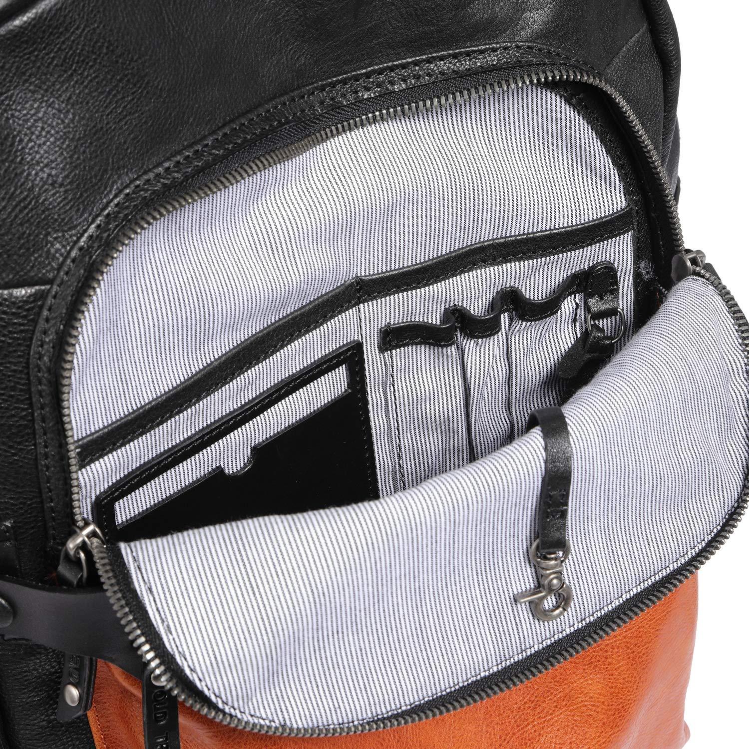 OLD TREND OLD TREND Genuine Leather Sotis Backpack (Chestnut/Black)