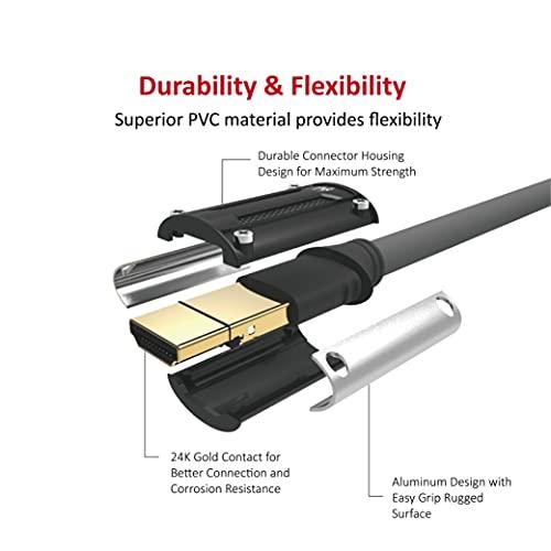 Spider Spider HDMI 2.0 Cable 4K, 6ft E-Series, Ultra HD, Gold Connector, Audio Return(ARC), 4K@60Hz, 3D, 1080P, Ethernet.