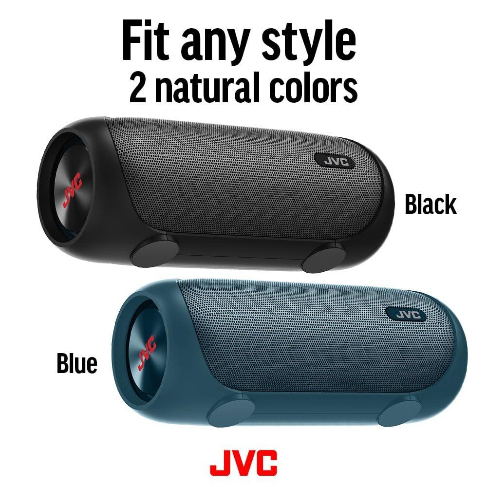 JVC JVC Illuminated Portable Wireless Speaker with 30W max outputs, Dynamic Sound, Bluetooth 5.0, TWS Capability, USB-C, AUX in, up to 6-Hour Battery Life - SPPA7BTA (Navy)