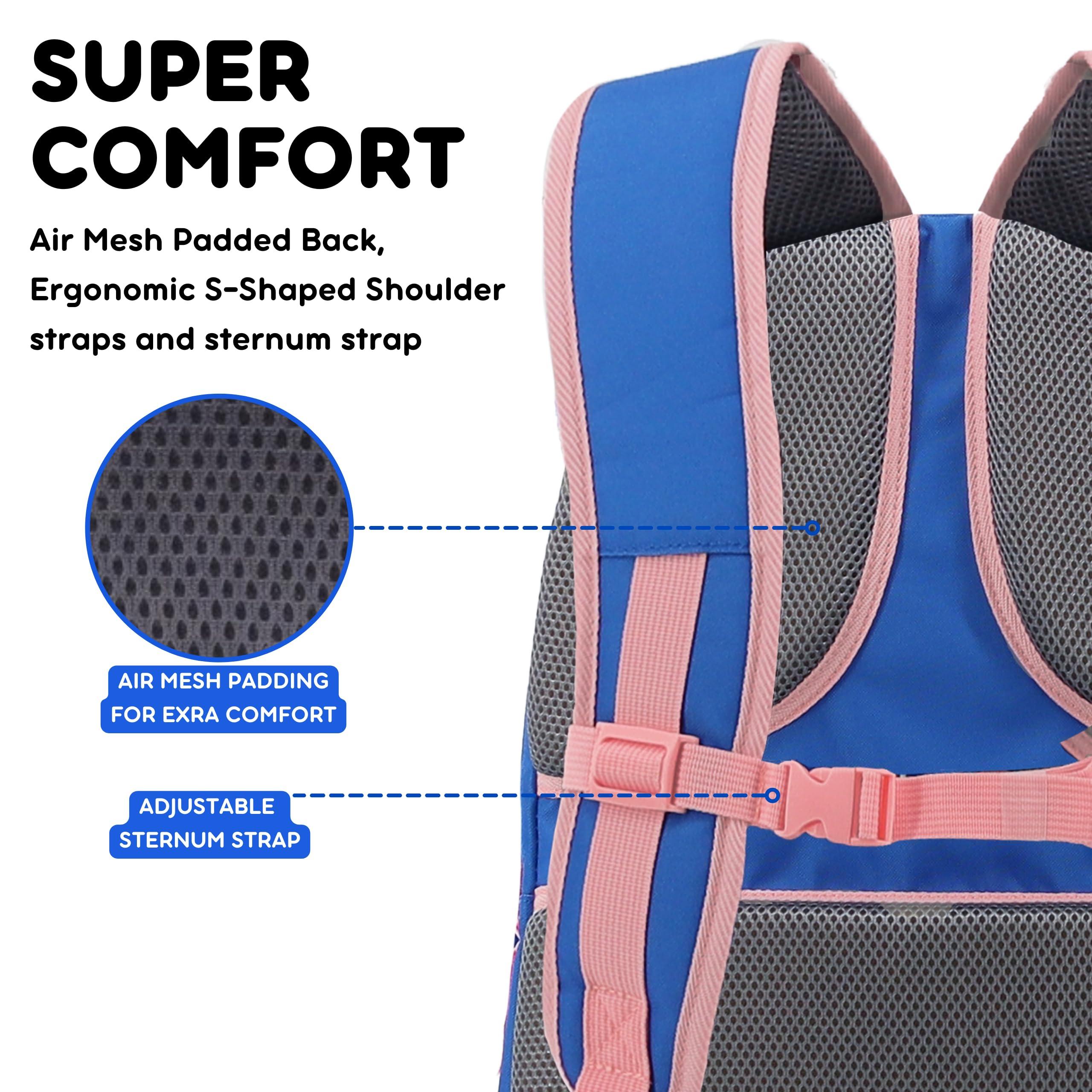 J World New York J World New York Atom Multi-Compartment Laptop Backpack, Navy Pink, One Size