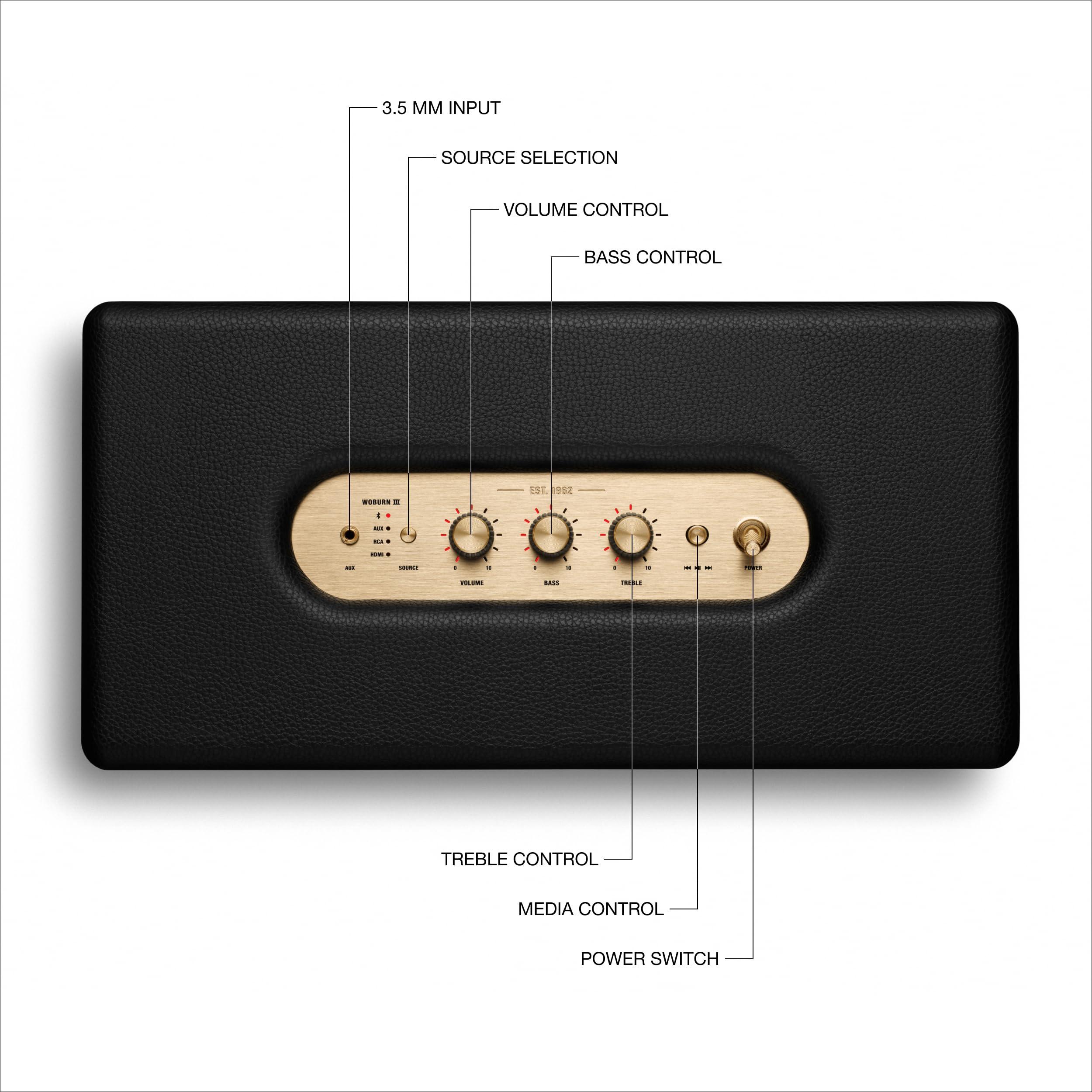 Marshall Marshall Woburn III Bluetooth Wireless Speaker,Black