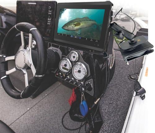Aqua-Vu Aqua-Vu Multi-Vu Revolution Underwater Camera System, Real-Time Video on Sonar, RCA/BNC Compatible with Forward-Facing Sonar, 12V Power, Revolution Spool for Ice, Lake, Sea, Boat, Kayak Fishing