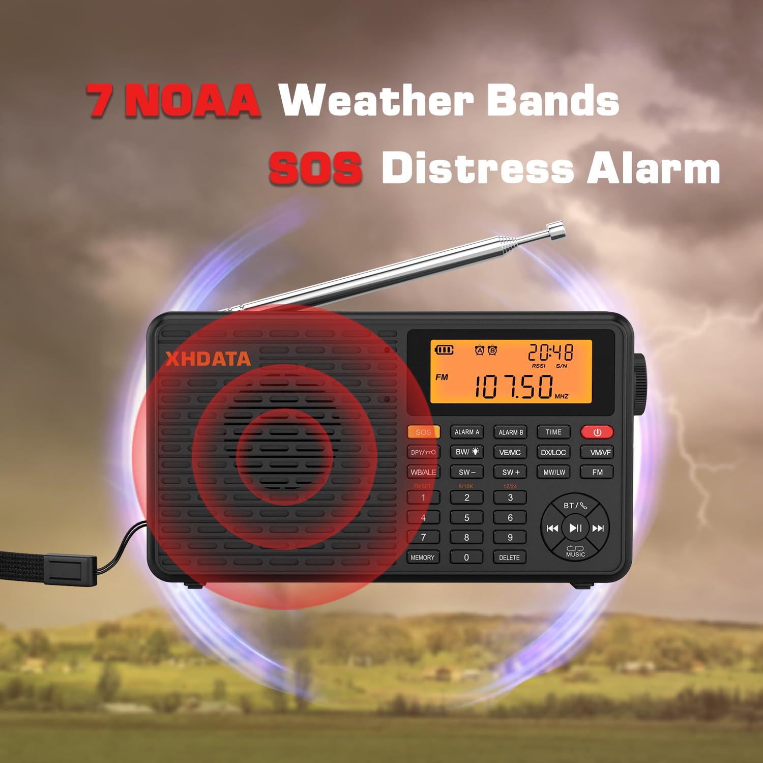 XHDATA XHDATA D109WB Radio and XHDATA D220 AM FM Portable Radio