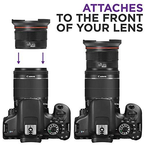 Altura Photo Altura Photo 58MM 0.35x Fisheye Wide Angle Lens (w/Macro Portion) for DSLR Cameras EOS Rebel 70D 77D 80D 90D T8i T7 T7i T6i T6s T6 T5i T5 T4i T3i T100 SL1 SL2 SL3