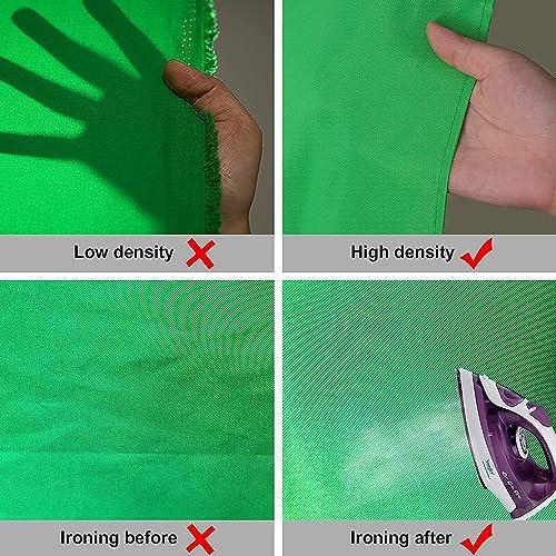 Aimosen Aimosen 10 X 7 FT Green Screen Backdrop for Photography, Chromakey Virtual GreenScreen Background Sheet for Zoom Meeting, Cloth Fabric Curtain for Party Decor Video Studio Calls Streaming Gaming Photo