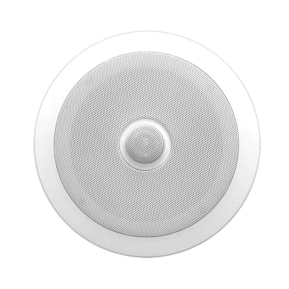 Pyle Pyle PDIC60 6.5 Inch 250 Watt 2 Way in Ceiling Round Home Speakers System, White