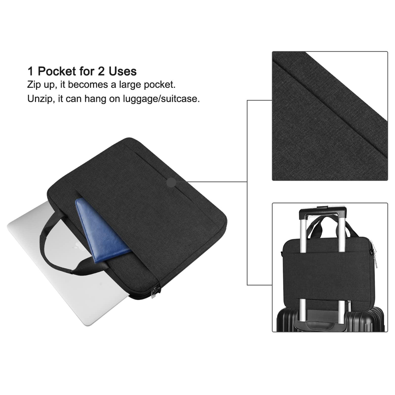 ARVOK ARVOK 15 15.6 16 Inch Laptop Sleeve Case with Strap, Notebook Computer Briefcase Carrying Bag for HP/Dell/Lenovo/Asus/Acer