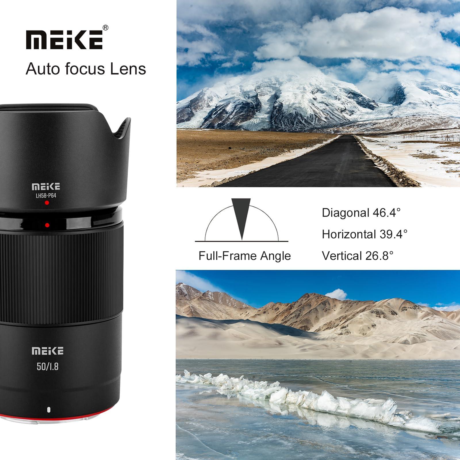 Meike Meike 50mm F1.8 Auto Focus STM Stepping Motor Full Frame Portrait Lens Compatible with Nikon Z Mount Cameras Z50, Z50II, Z5, Z6, Z7, Z6II, Z7II, Z6III, Z9, Z30, Z fc