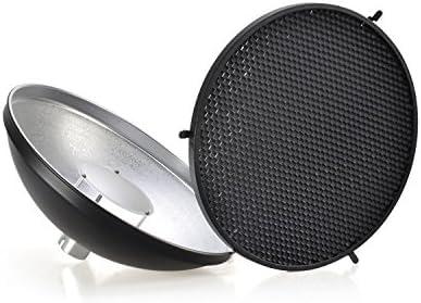 GODOX Godox AD-S3 Beauty Dish Reflector with Honeycomb Cover for Godox AD200PRO AD200 Pocket Flash Godox AD180 AD360 AD360II Flash Speedlite - Including Cleaning Kit