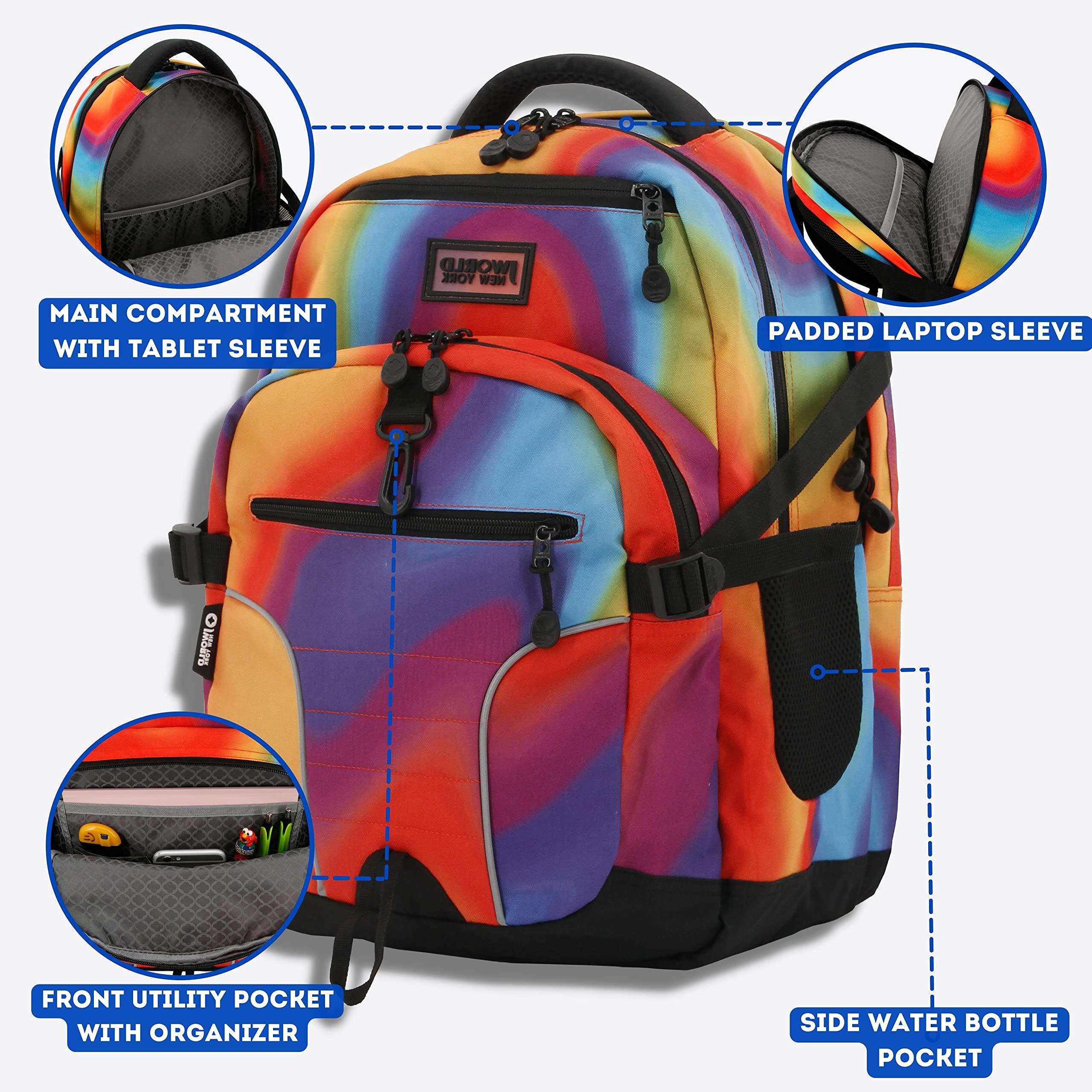 J World New York J World New York Atom Multi-Compartment Laptop Backpack, Heat, One Size