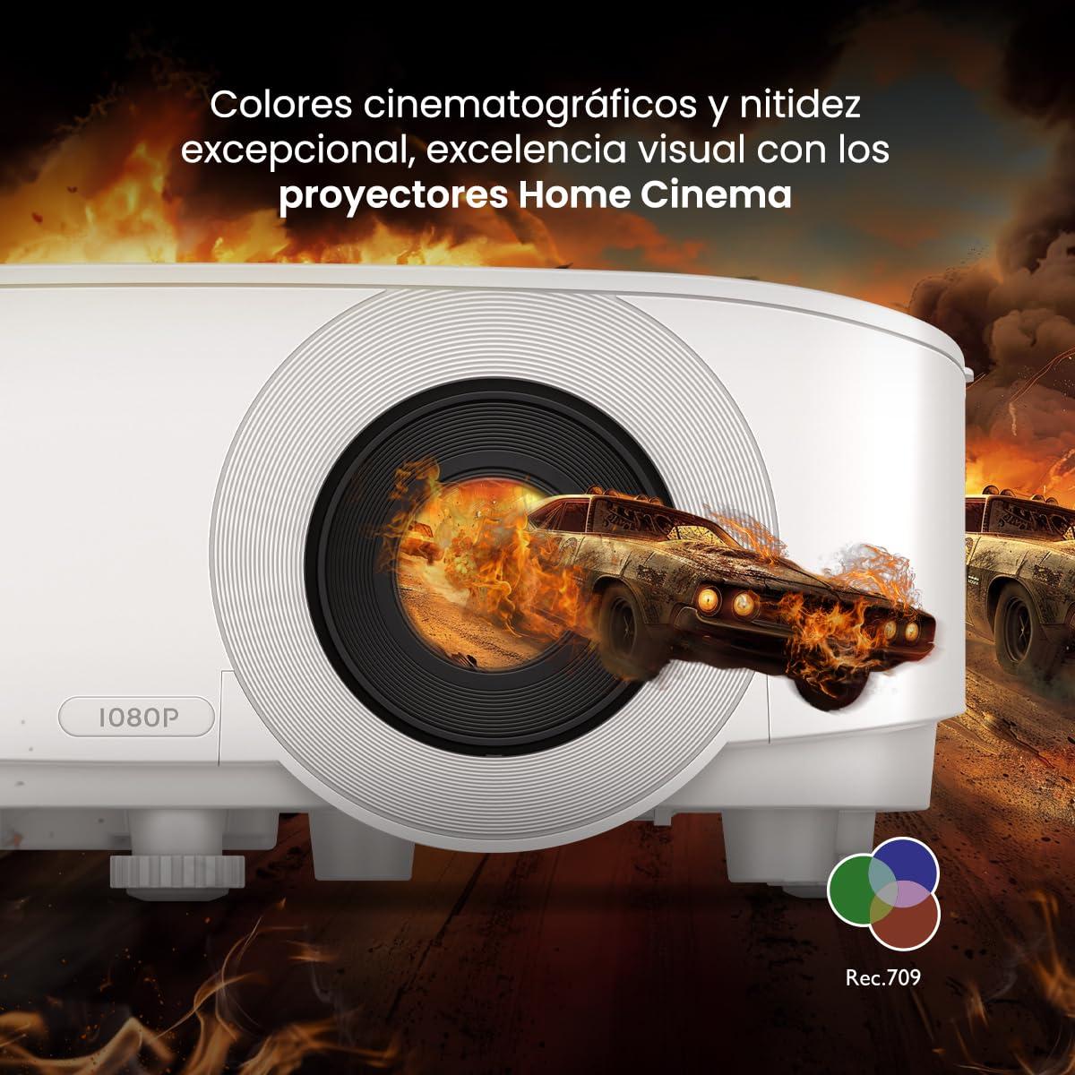 BenQ BenQ TH575 4K Compatible Full HD Home Cinema Projector 3800 ANSI lumens, Excellent 1.07 Billion Colors, Upto 200inches Screen Size,16ms Low Input Lag,10W Chamber Speaker, HDMI