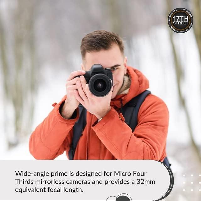 Sigma Sigma 16mm f/1.4 DC DN Contemporary Lens for Sony E | APS-C Format, Super Multi-Layer Coating, Weather-Sealed, Tiffen 67mm UV Protector Filter, 64GB Extreme PRO Memory Card, and Waith Camera Bag