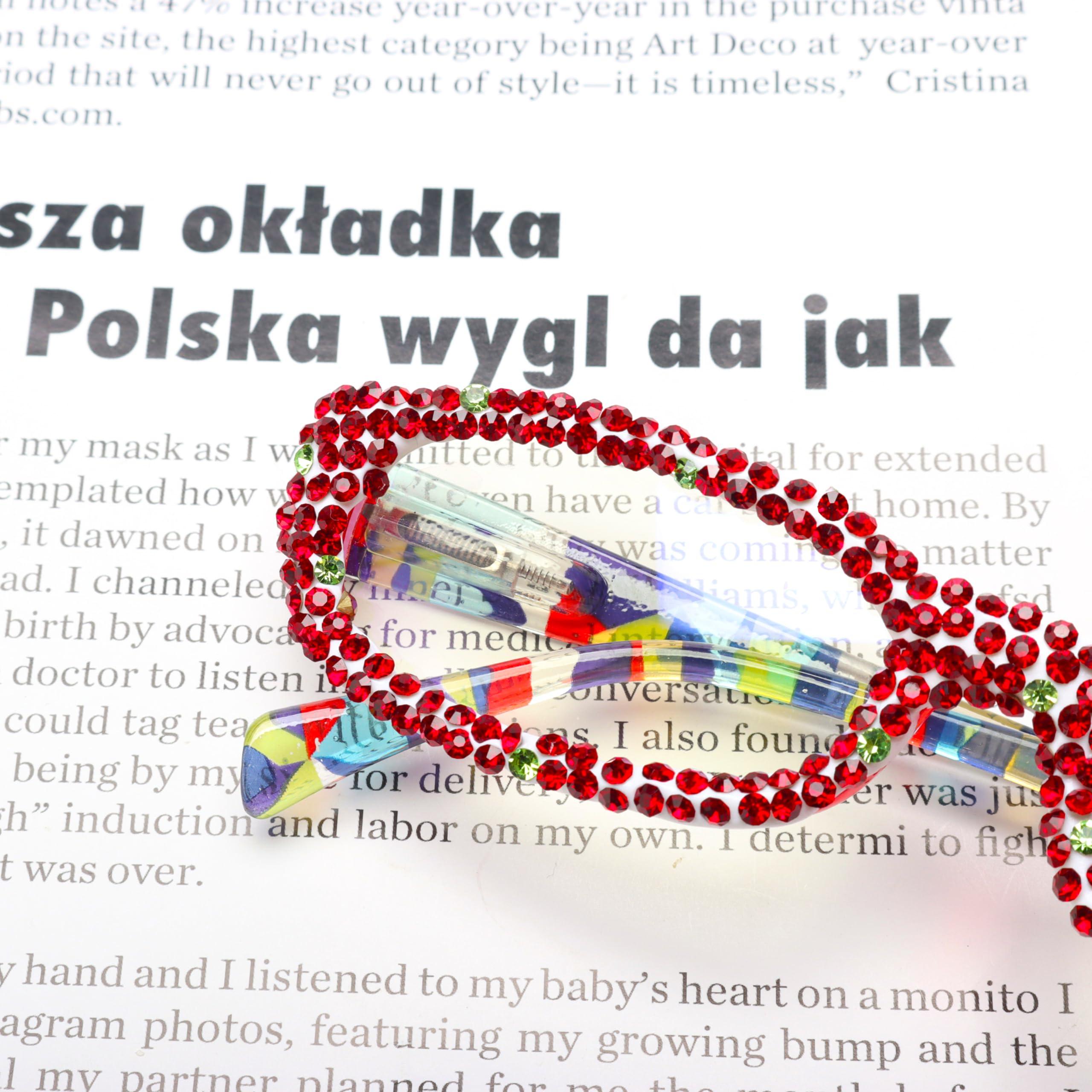 bullabulling Rectangle Bling Rhinestone Reading Glasses For Women Blue Light Blocking Reader Computer Eyeglass Frame (Christmas, 3.0, x)