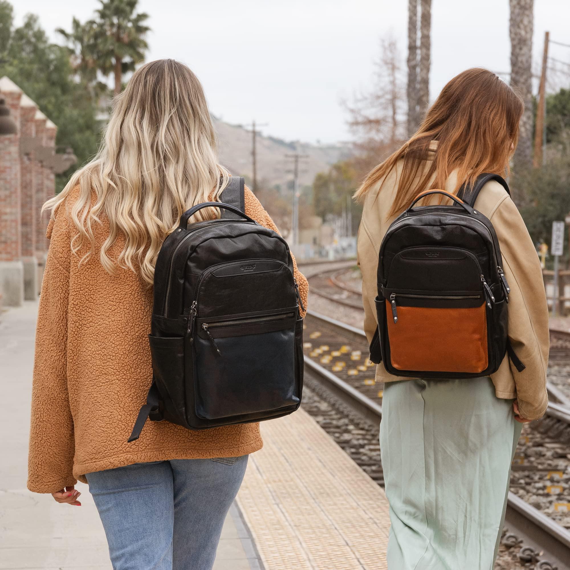 OLD TREND OLD TREND Genuine Leather Sotis Backpack (Chestnut/Black)