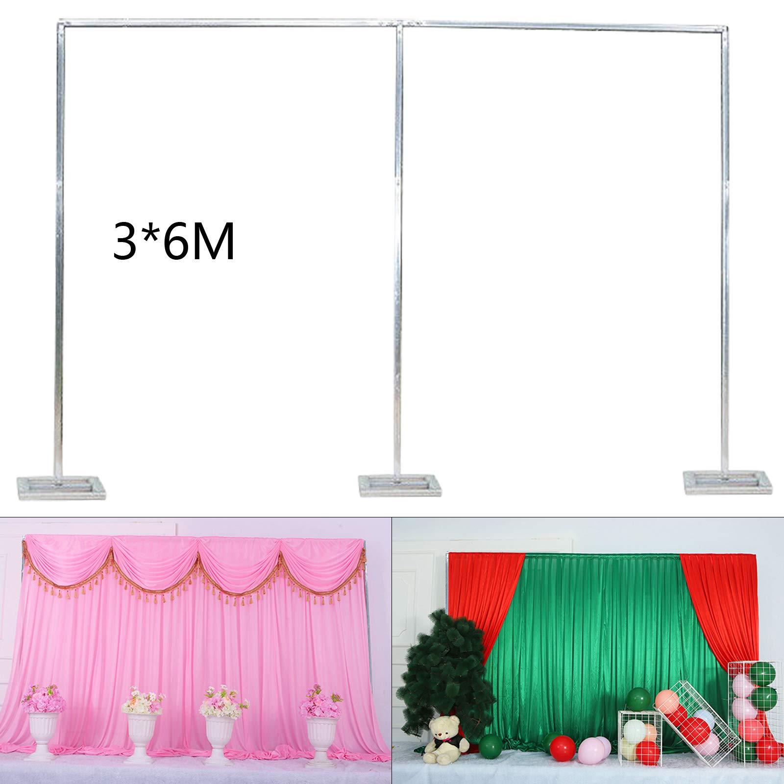 MARTEXBUY MARTEXBUY 10x20ft Backdrop Stand, Wedding Party Backdrop Stand Pipe Kit Curtain Frame, Professional Background Support, Heavy Duty Backdrop Stand for Wedding Party Celebration Photography Baby Shower