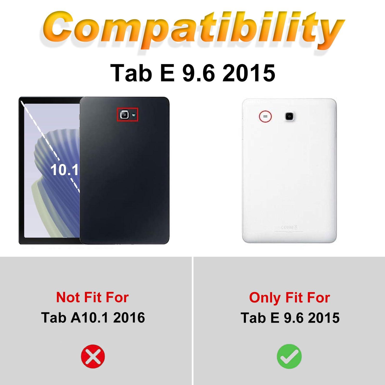 Mxfdegf Case for Samsung Galaxy Tab E 9.6 (SM-T560/T561/T567V),Slim Lightweight Smart Shell Stand Cover with Auto Wake/Sleep Case for 9.6" Samsung Galaxy Tab E 9.6 T560 Tablet,Seashells Starfishes Beach