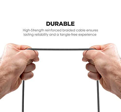 Thore (Apple MFi Certified) Replacement Headphone Cable with iPhone Lightning Connector (3.5mm) Audio Aux Cord with Mic & Volume Control Remote (Compatible with Beats/Sony/Sennheiser and Audio Tech)