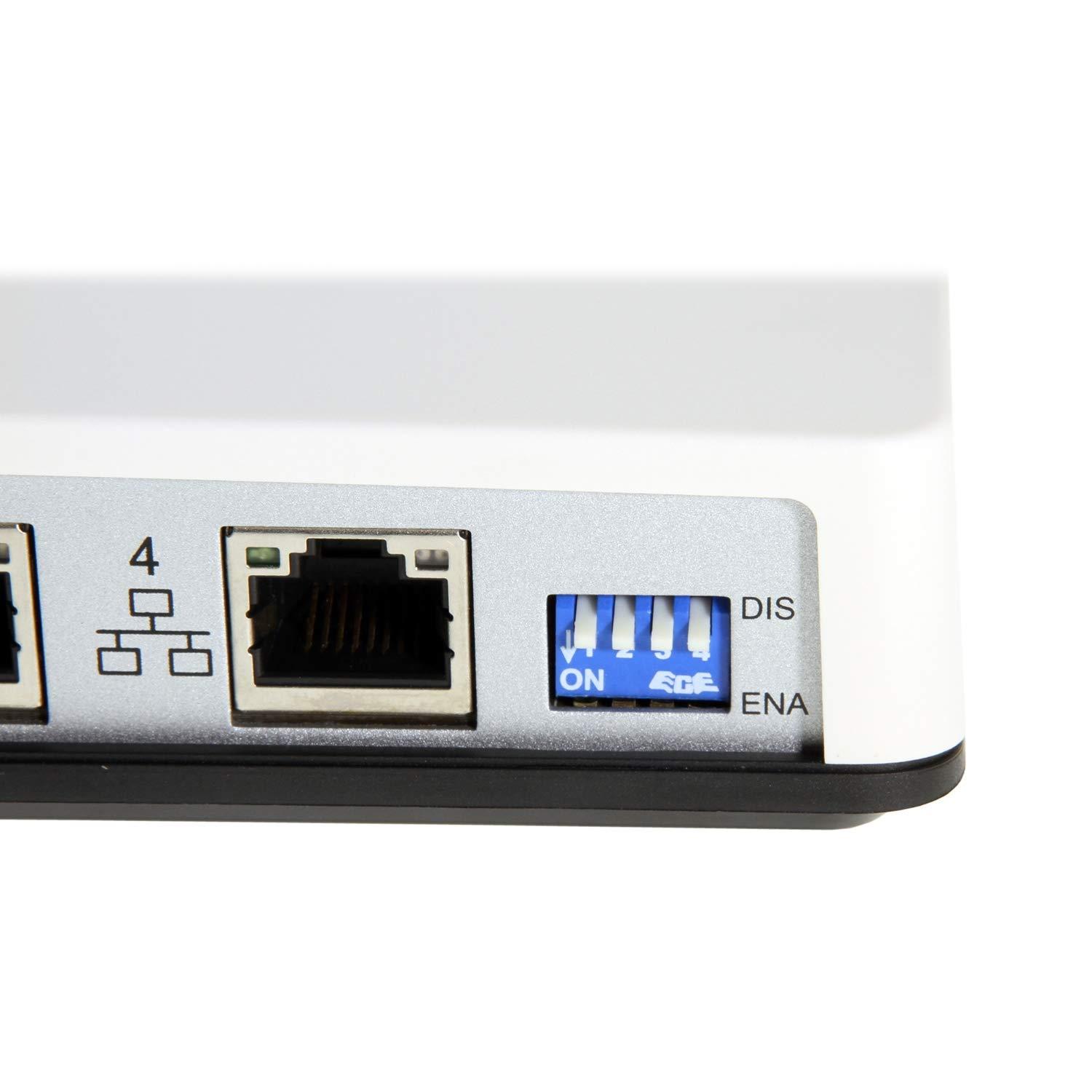 Coolgear 4-Port Gigabit Ethernet to USB3.1 Gen1 Adapter w/Mounting Kit