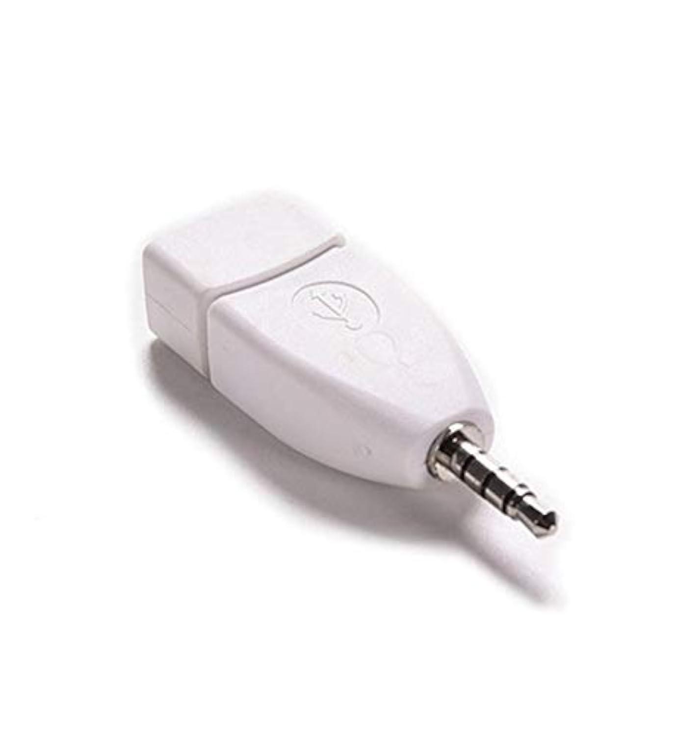 Blacell Blacell USB Female to 3.5mm Jack Male Audio Converter Adapter (White)