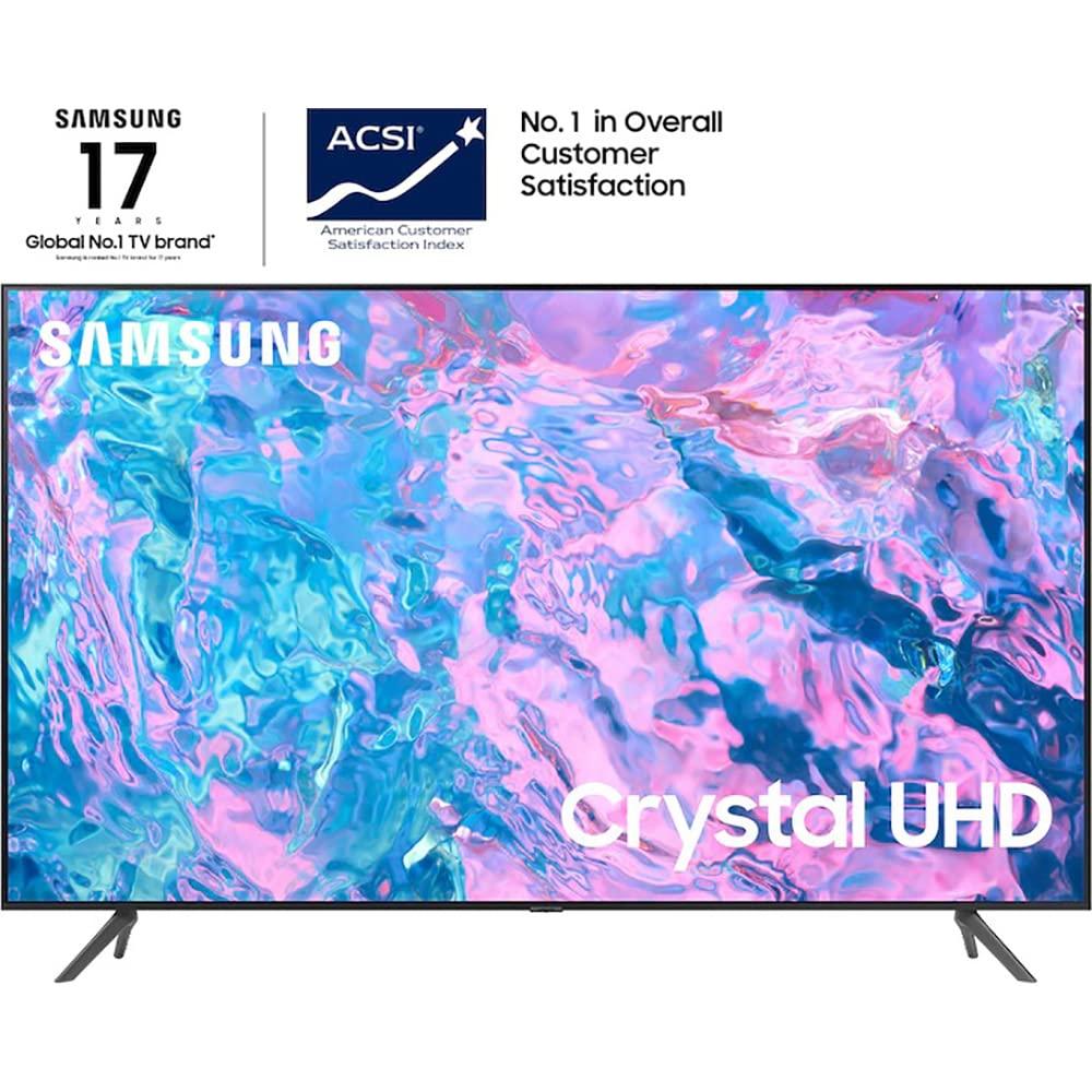 SAMSUNG SAMSUNG UN55CU7000 55 inch Crystal UHD 4K Smart TV Bundle with Deco Gear 2X 4K HDMI 2.0 Cable w/Copper Conductors & CPS Exclusive 26 Month Protection Pack (BEACH-CPS-261000)