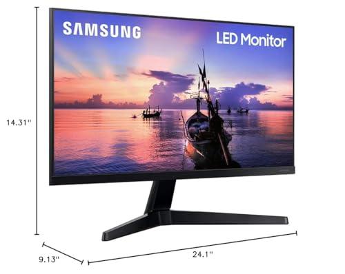 SAMSUNG Samsung 27\' T35F Series FHD 1080p Computer Monitor, 75Hz, IPS Panel, HDMI, VGA (D-Sub), AMD FreeSync, Wall Mountable, Game Mode, 3-Sided Border-Less, Eye Care, LF27T350FHNXZA