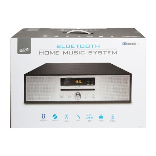 iLive iLive Bluetooth Home Music System with CD Player, Built in Stereo Speakers, Includes Remote, Black (IHB340B)