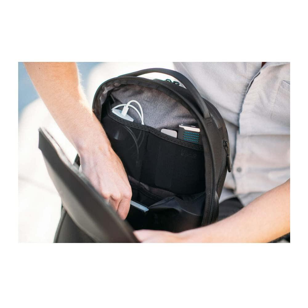 NOMATIC NOMATIC Navigator Premium Backpack - 15L w/ 6L Built-In Expansion - Water Resistant Anti Theft Backpack - Laptop Bag - Computer Backpack - Expandable Black Backpack