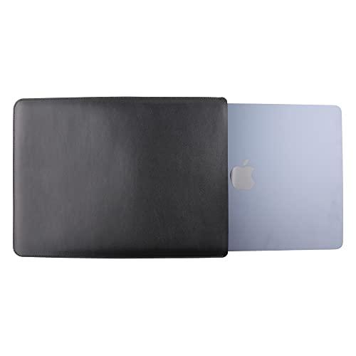 GuardV GuardV Faux Leather Sleeve for Apple MacBook Pro 16 inch M1 M2 A2415 A2416 A2651 A2652 - Protective Carrying Case Cover Pouch - Black
