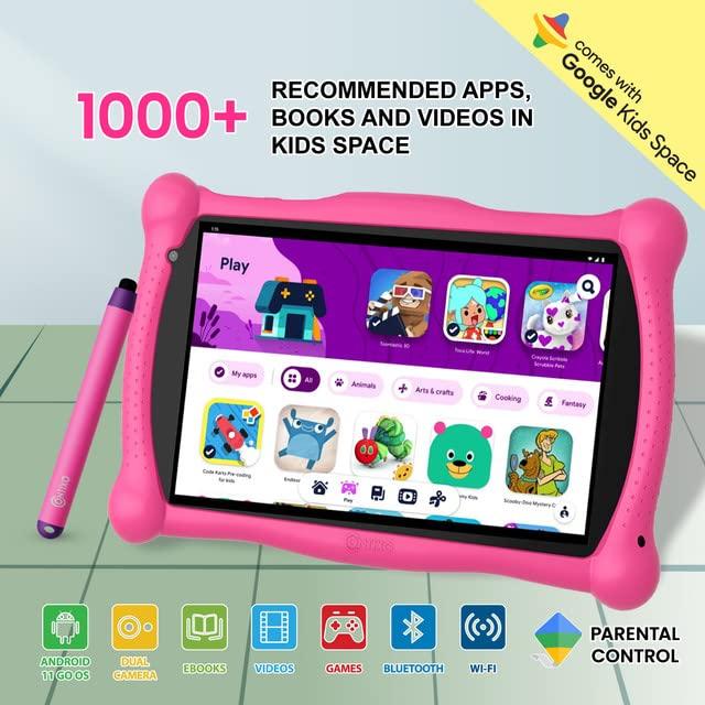 Contixo Contixo Kids Tablet & Smart Watch Bundle, V10 7 Inch 32GB WiFi Learning Tablet for Kids with Parental Control, Toddler Smart Watch with Touch Screen, Camera, Video and Audio Recording (Pink)