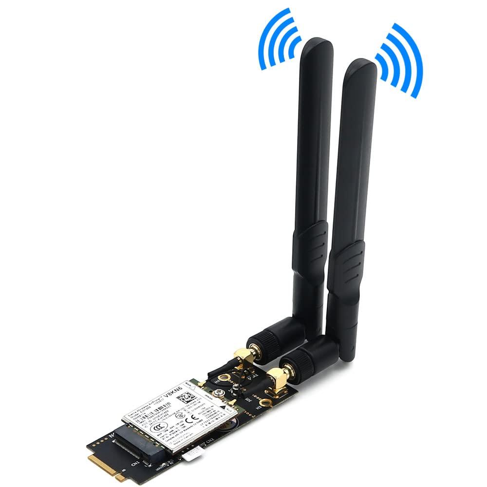 Mustpoint Mustpoint M.2(NGFF) Key B Adapter with SIM Card and Antenna for 3G/4G/5G Module