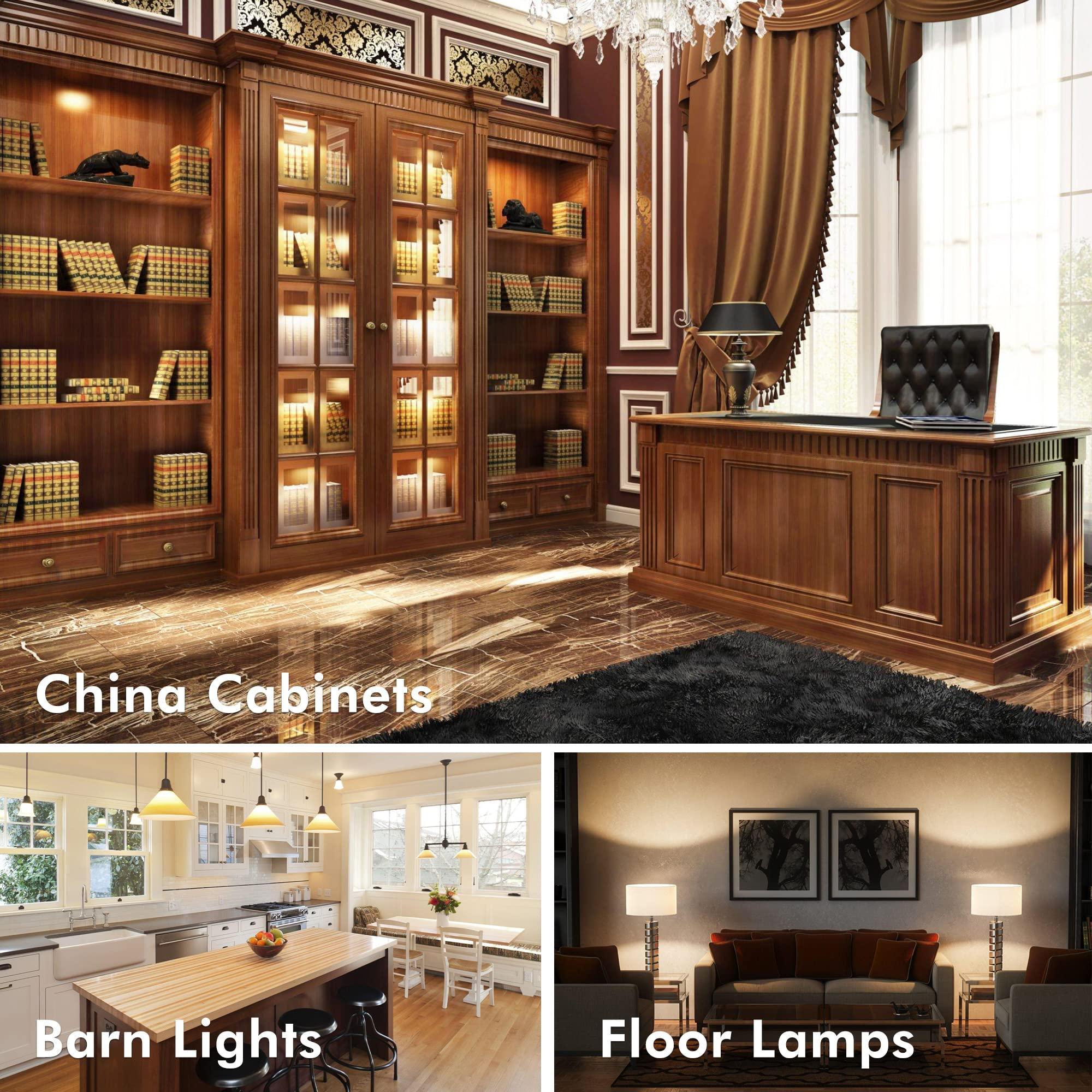 Xtricity Xtricity R14 Dimmable LED Light Bulbs, E26 Base, 4.5W (40 Watt Equivalent), 3000k Soft White, 300 Lumens Curio Cabinet Lighting, China Cabinet Lights - Mini Light Bulbs, RoHS Compliant (3 Pack)