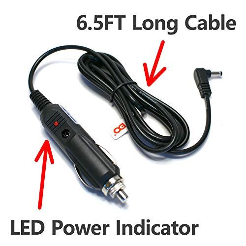 EDO Tech Supply EDO Tech DC Car Charger Adapter Cable Power Cord for Philips Single Dual Screen Portable DVD Player (6.5' Long Cord)