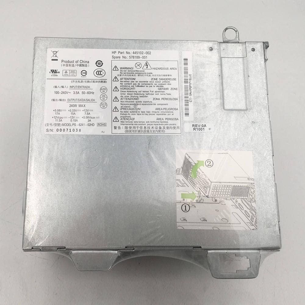 DirectNine Basics Power Supply for RP5700 445102-001 445771-001 445102-002 578189-001 DPS-240FB-A 2A PS-6241-02HD PS-6241-02HC 240W