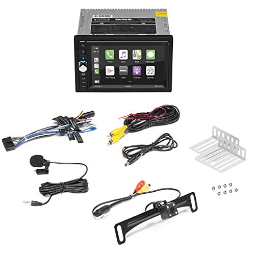 Sound Storm Laboratories Sound Storm Laboratories DDCP62-R Apple CarPlay Car Multimedia Player - Double-Din, 6.2 Inch Capacitive Touchscreen, Bluetooth, USB, SD, Aux AV in, No CD DVD, AM/FM, Backup Camera Included