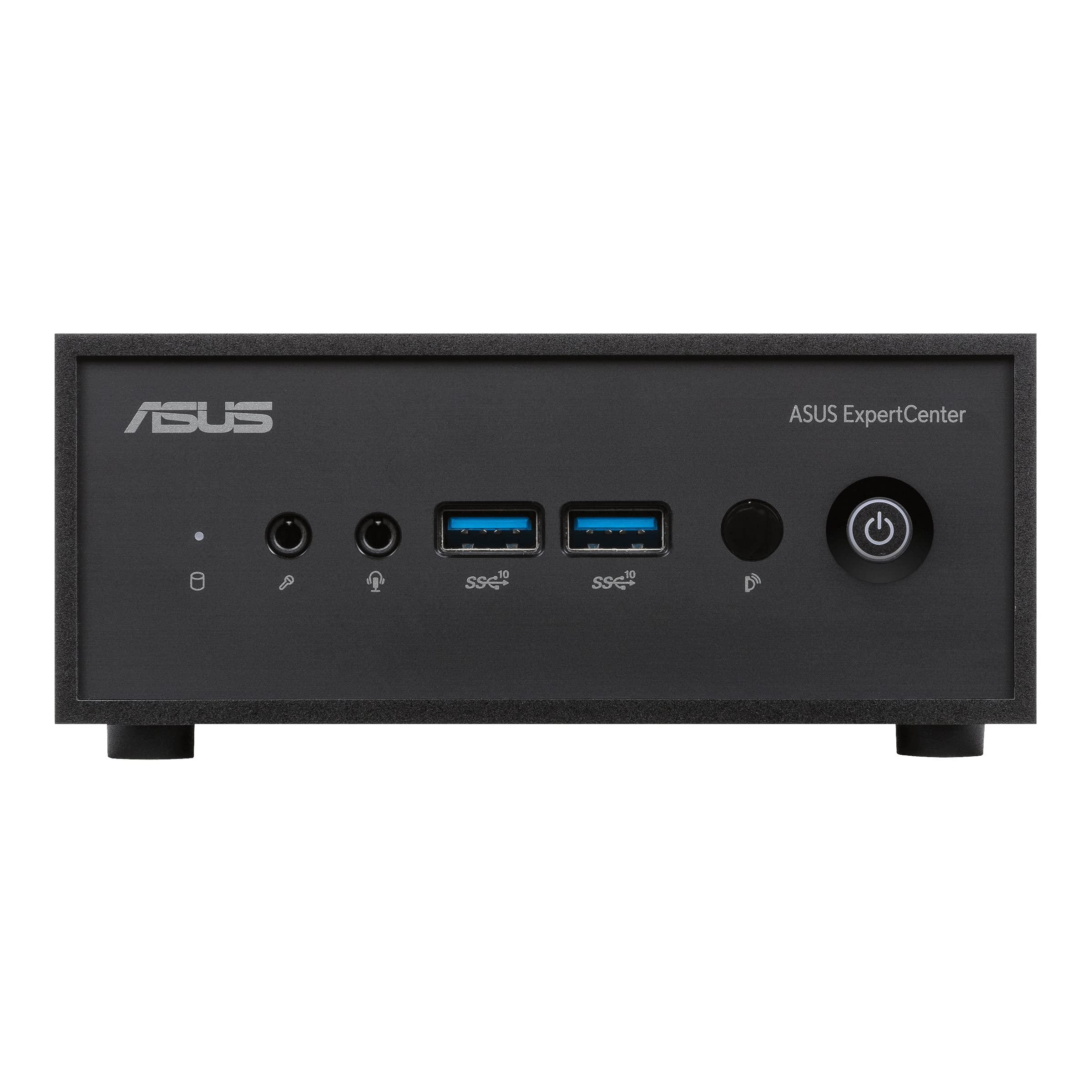 ASUS ASUS ExpertCenter PN42 Fanless Mini PC Barebone with Intel 12th gen Quad Core N100, Dual 4K Support, Dual LAN, 7 x USB, COM Port, WiFi 6E, Bluetooth, VESA Mount