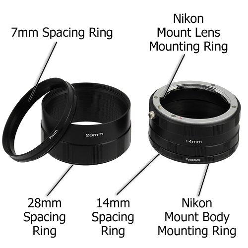 Fotodiox Fotodiox Macro Extension Tube Set Compatible with Nikon F Mount Cameras for Extreme Close-up Photography