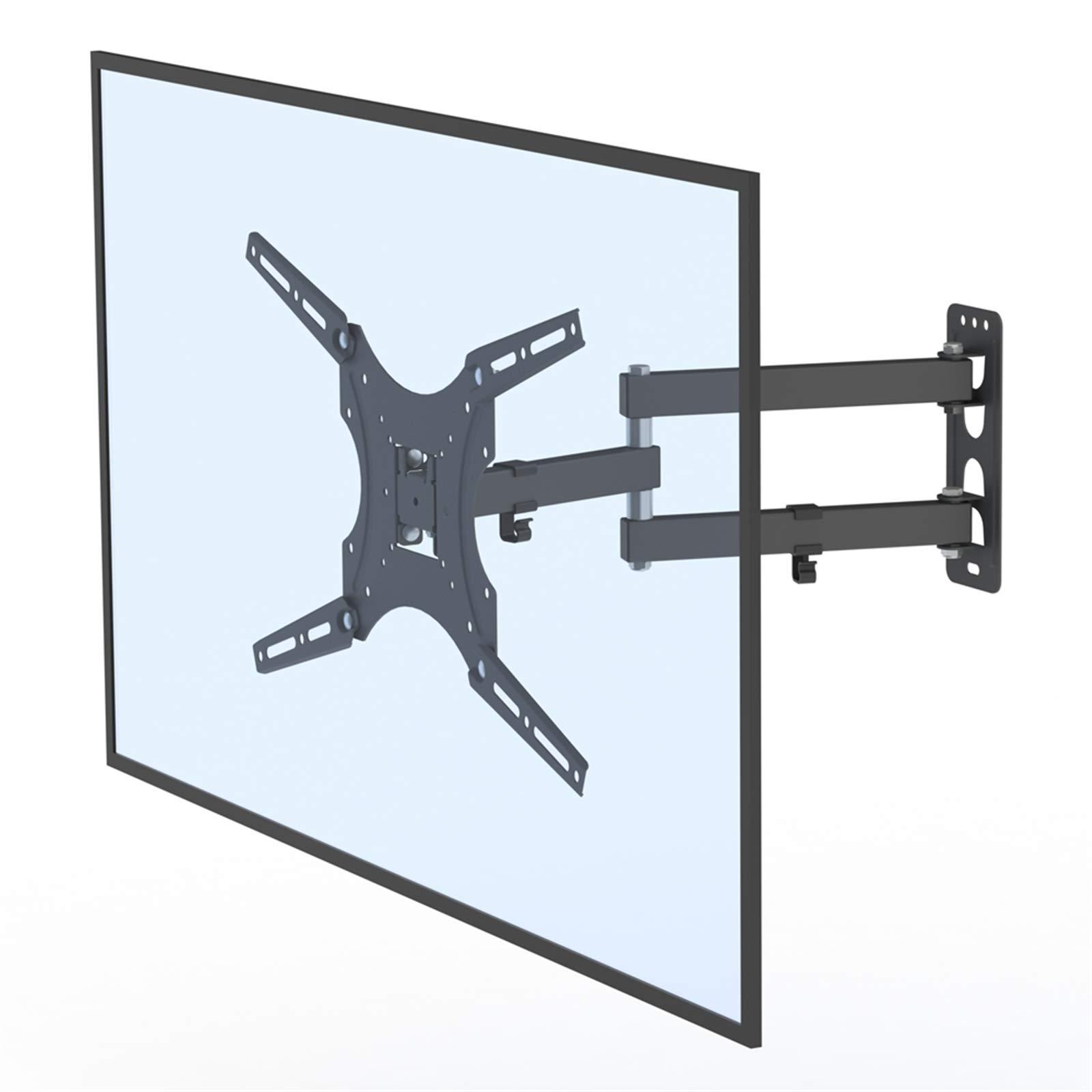 LEADZM LEADZM 26-55" Adjustable Wall Mount Bracket Rotatable TV Stand TMX400 with Spirit Level