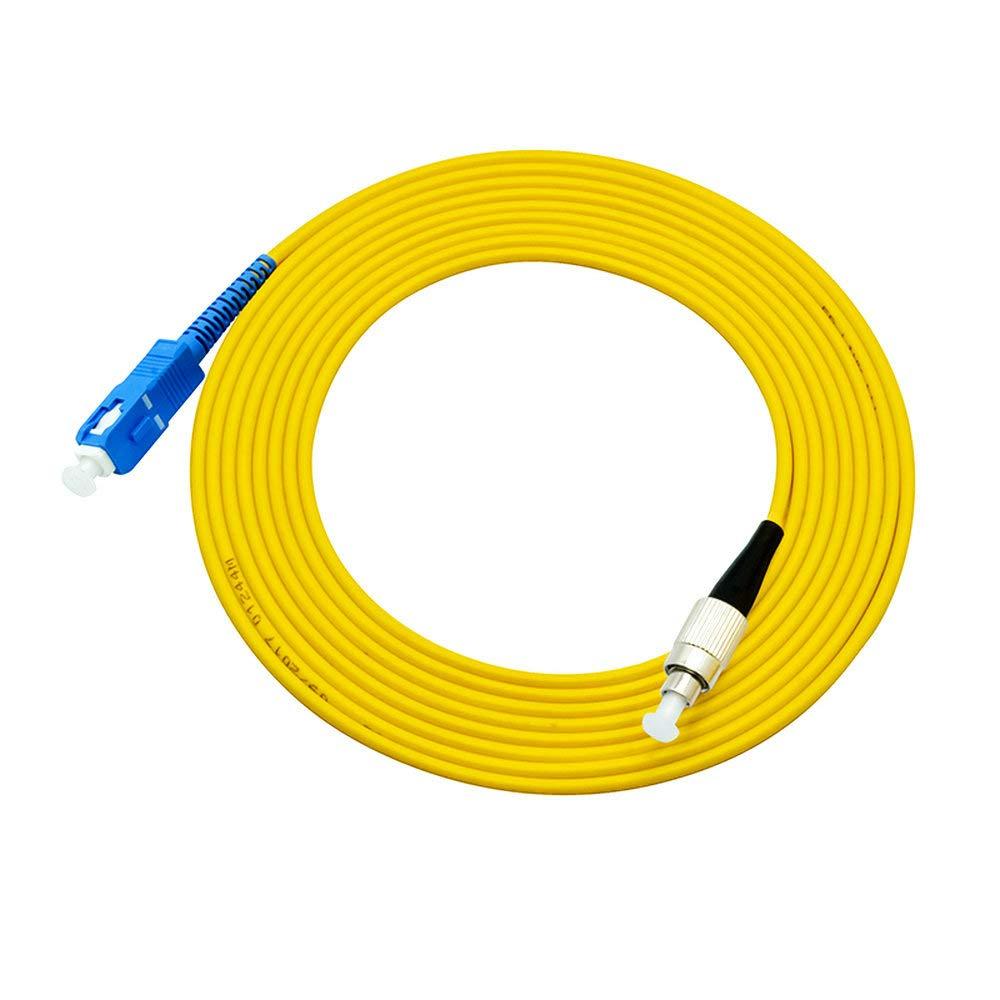 Jeirdus Jeirdus 50Meters 160ft SC to FC Fiber Optic Cable Jumper Optical Patch Cord Simplex Single-Mode 9/125 SC-FC