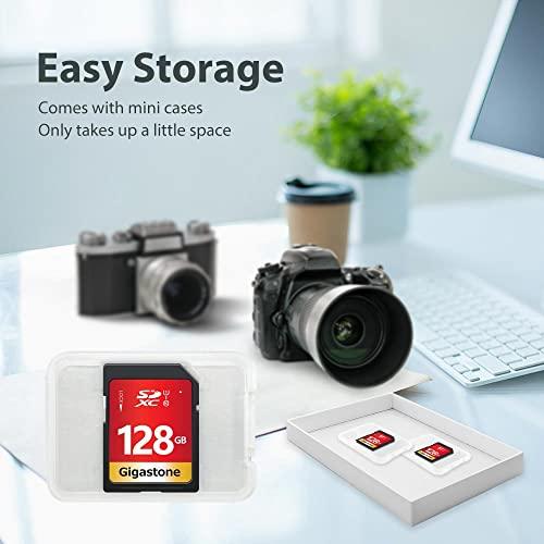 Gigastone Gigastone 128GB SD Card UHS-I U1 Class 10 SDXC Memory Card High Speed Full HD Video Canon Nikon Sony Pentax Kodak Olympus Panasonic Digital Camera