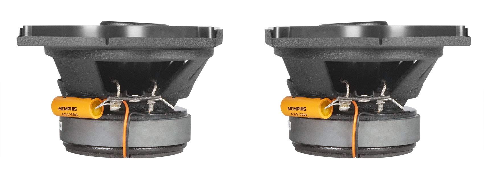 Memphis Memphis Bundle - 2 Items Pairs Audio PRX410 4x10 100 Watt 2-Way Car Speakers w/Pivot Tweeters
